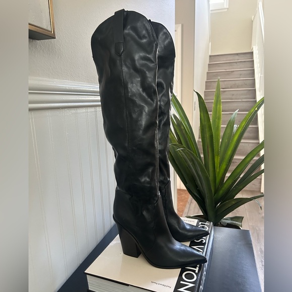 Steve Madden Ranger Black Over the Knee Boots - Picture 9 of 16